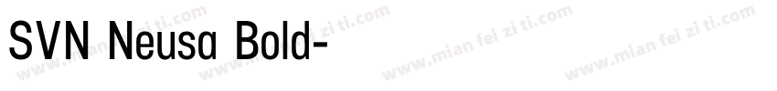 SVN Neusa Bold字体转换
